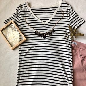 Merona striped v-neck